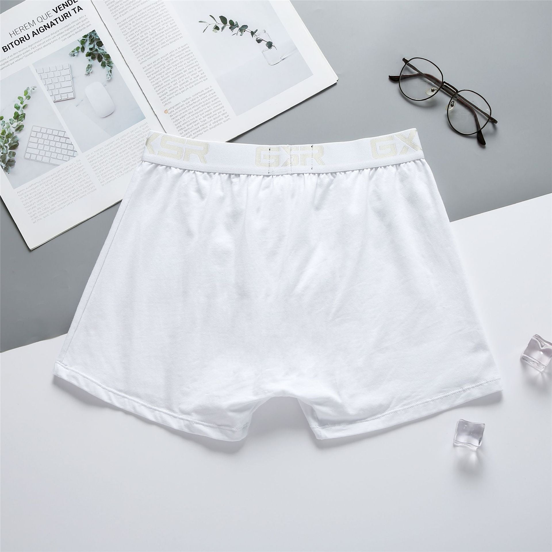 Pantalon à la maison pour hommes Pure coton taille basse Sous-vêtements respirants