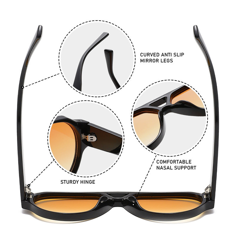 3635 Lunettes de soleil de mode Aviator surdimensionnées pour Amazon Tk crossborder Business EU US Market