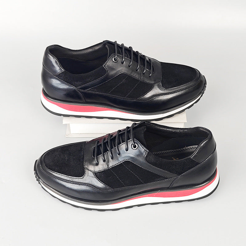 Chaussures en cuir britannique casual style rétro