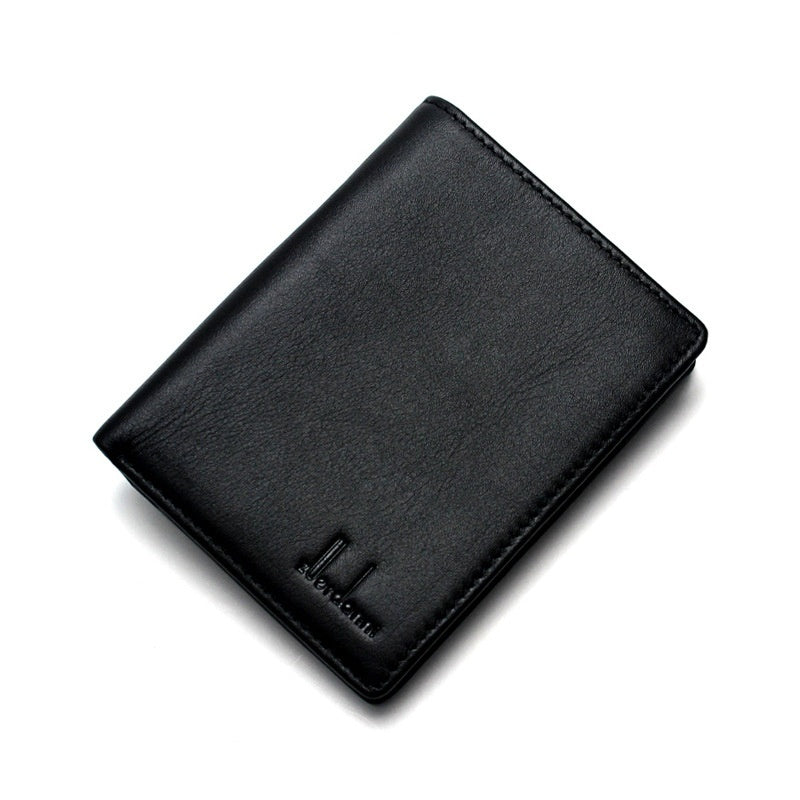 Portefeuille de licence de conducteur d'entreprise Cowhide pour hommes