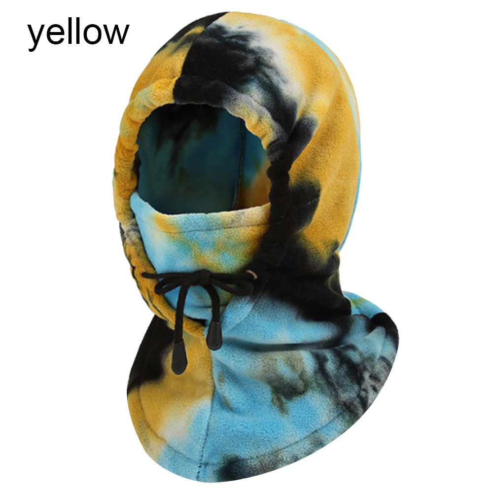 Hood Thermal Polar Fleece Tie-dye Face Masque de ski de montagne Fleece