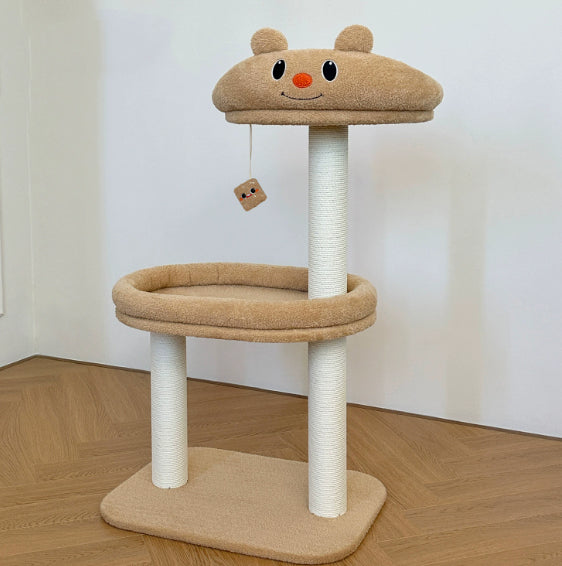 Beurre de TOOCAT Petit cadre d'escalade de panda Jouet tout-en-un de chat Lit de chat résistant aux rayures