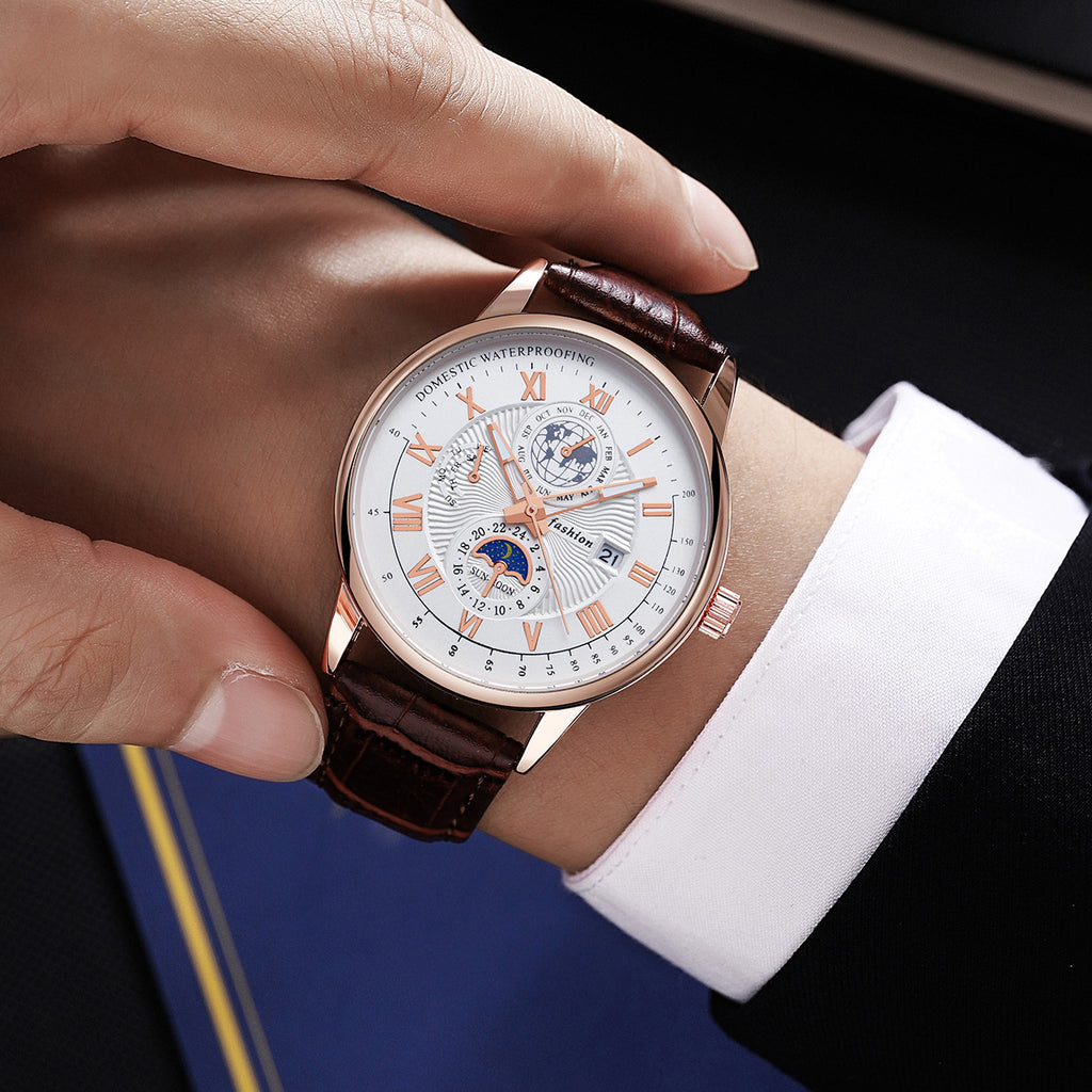Montres pour hommes Calendrier lumineux non mécanique