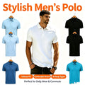 Été Slim-fit Hommes Pure Couleur Business Casual chemises à manches courtes - Trendy Breathable T