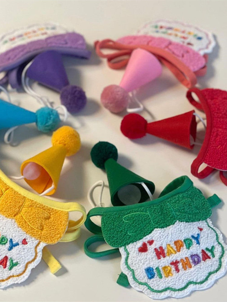 Chapeau de mode de chien de mode spécial décoration Bib