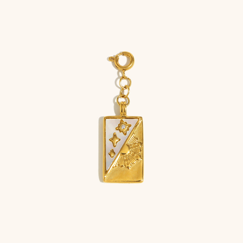 Pendentif européen et américain pendentif acier inoxydable plaqué