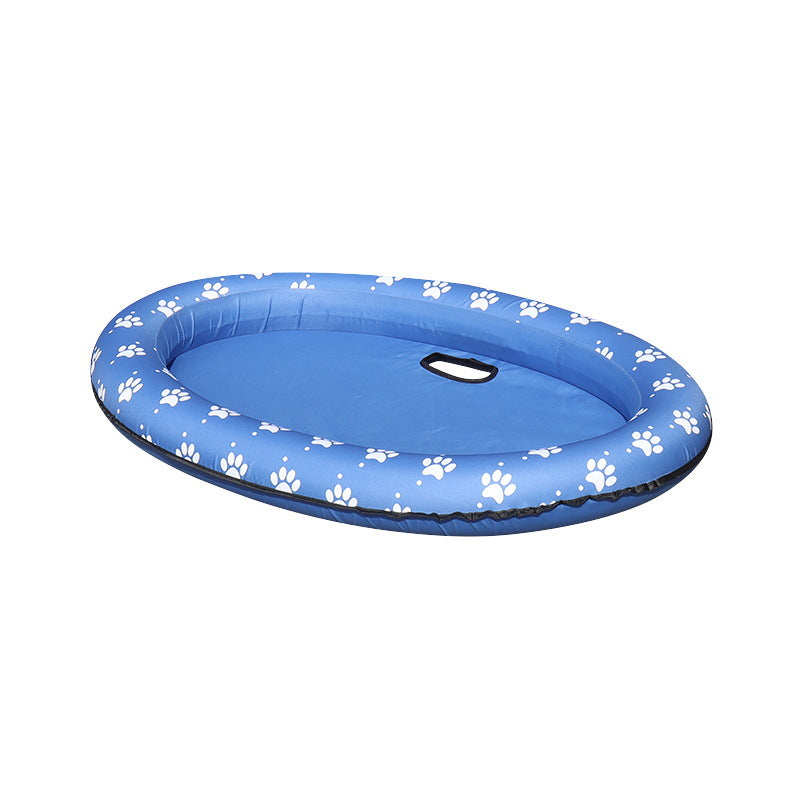 Raft de flottaison de chien souple pour chien - Float de natation gonflable pour chien pour l'été