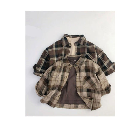 Manteau de printemps élégant et chemise pour enfants