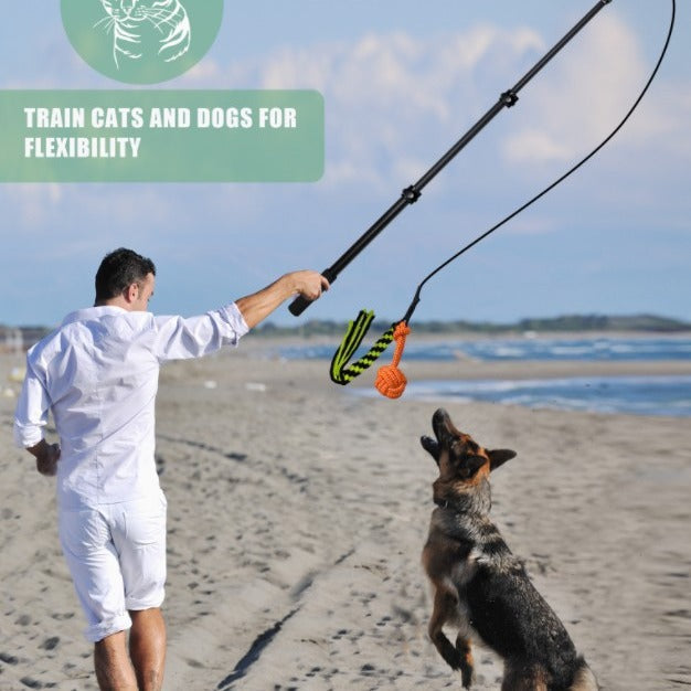 Retractable chien drôle bâton d'entraînement bâton