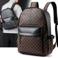 Tendances d'affaires vérifié sac à dos Tout-appariement Casual