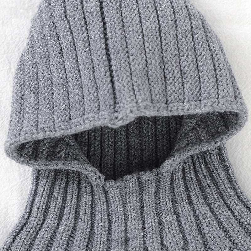 Chapeau bébé et bébé écharpe tout-en-un tenue chaude Casquette