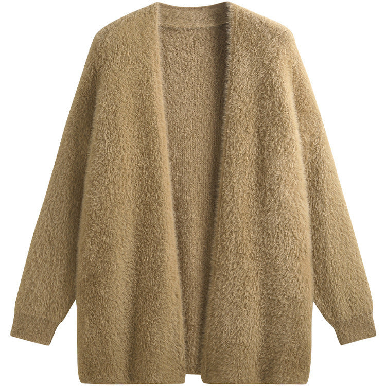 Cardigan tricoté d'automne Épais