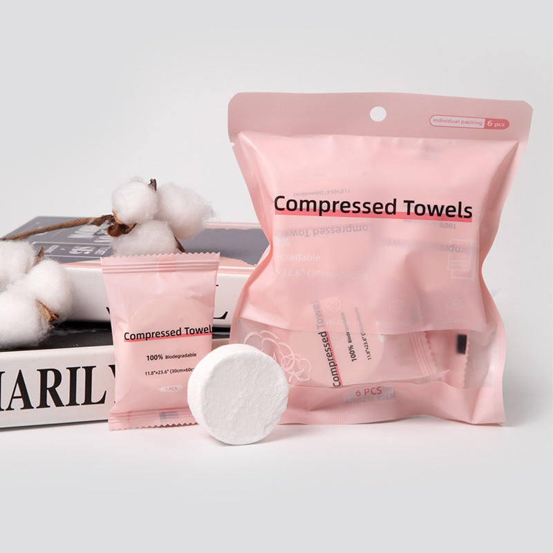 Serviette de compression jetable ronde Candy