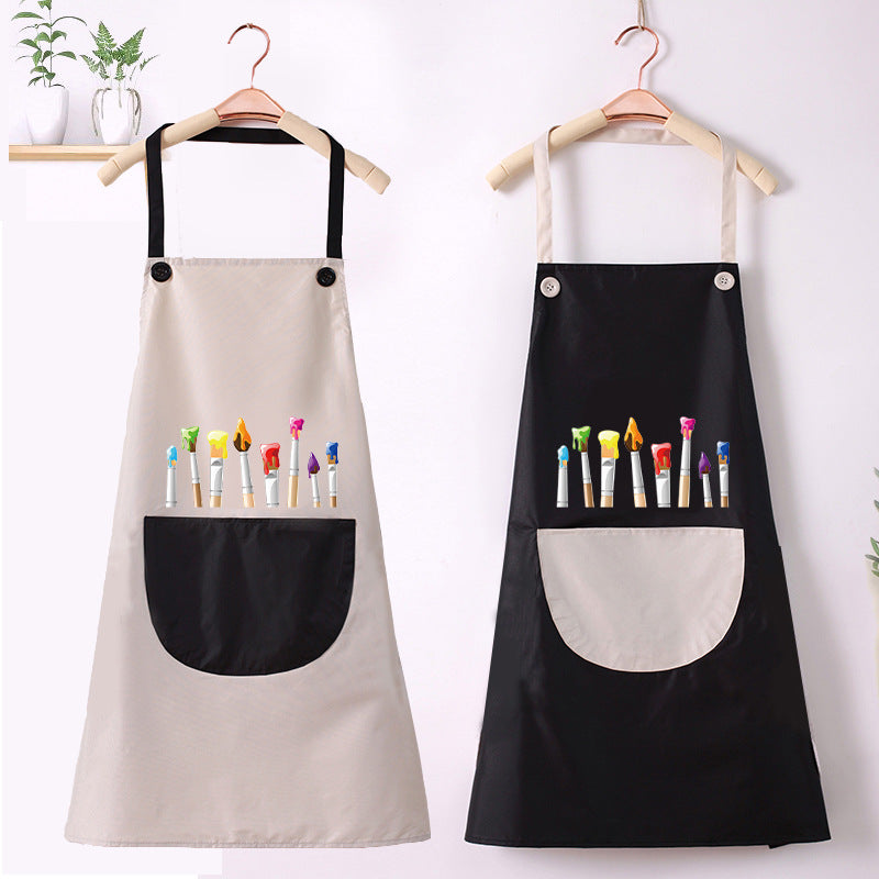 Peinture fille imperméable cuisine enfants Tablier