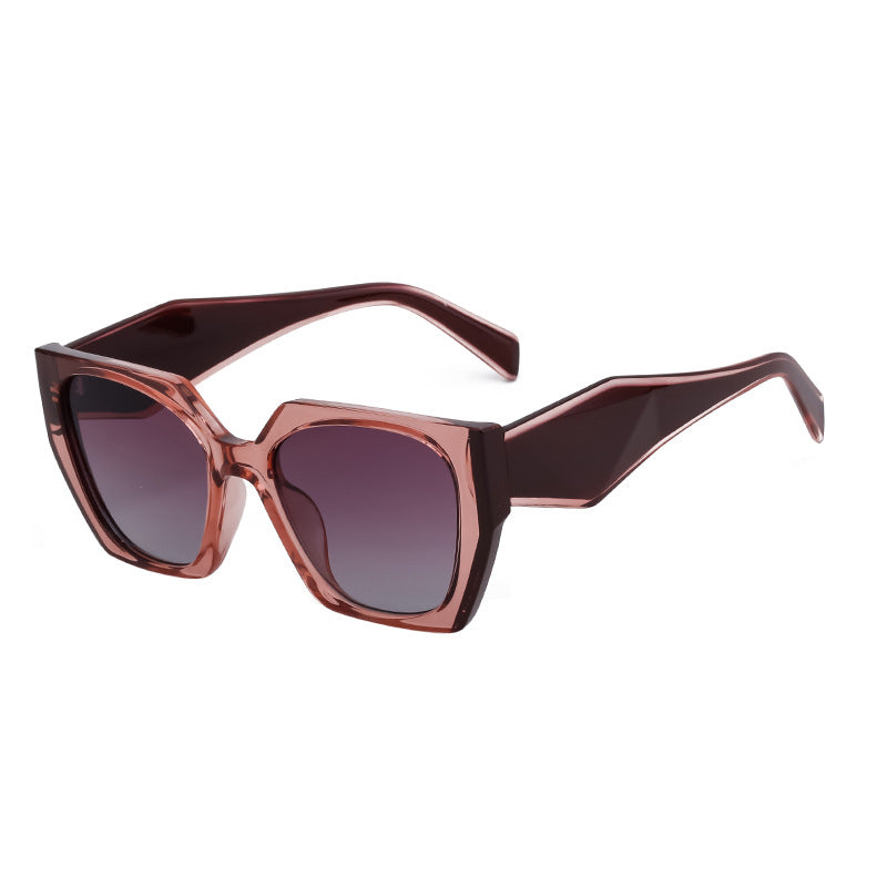 Lunettes de soleil à large temperature Cat-Eye pour femmes