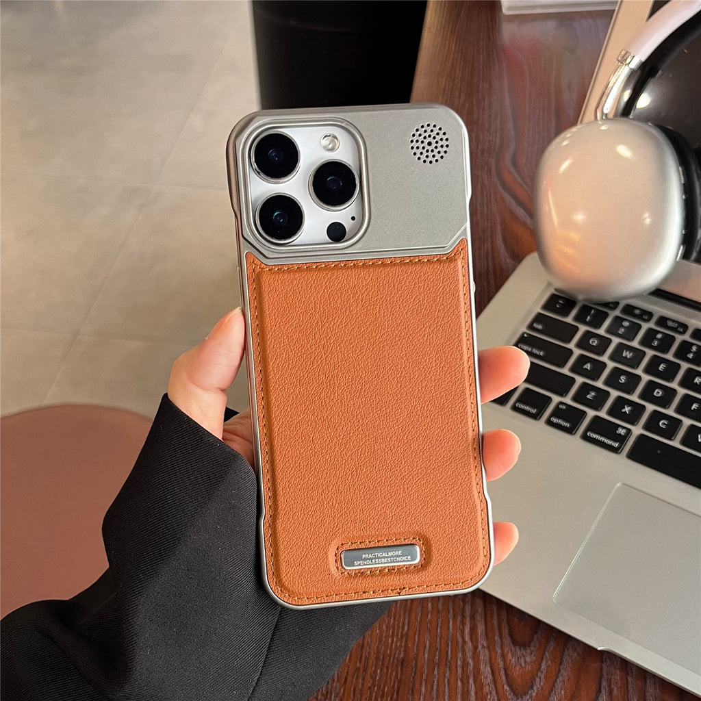 Aromatherapy Leather Magnetic Phone Case 17 High-grade Frameless Hard Protection Case