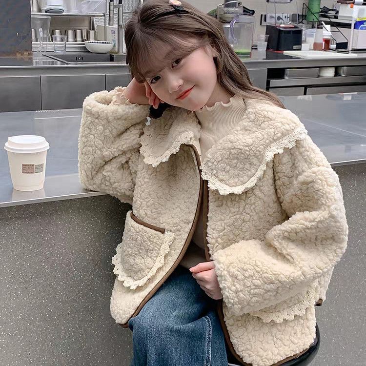Élégant Lambswool Top pour les enfants filles Tisser des enfants plus âgés