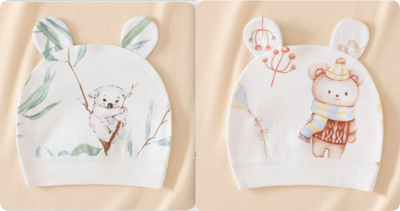 Chapeau bébé porte de protection en coton double couche