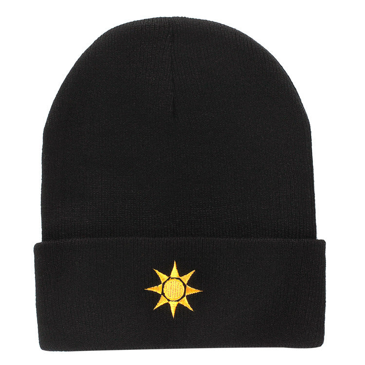 Mode Fashionmonger Hip Hop Woolen Cap Créatif temps Broderie Chapeau tricoté