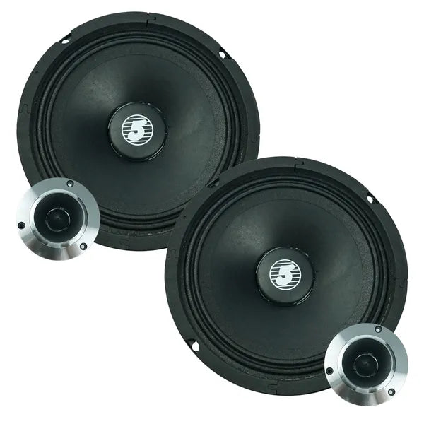 5 Core 6,5" Remplacement intermédiaire 2Pc Pro Haut-parleur audio 360W 4 Ohms/8 Ohms 60W Aluminu