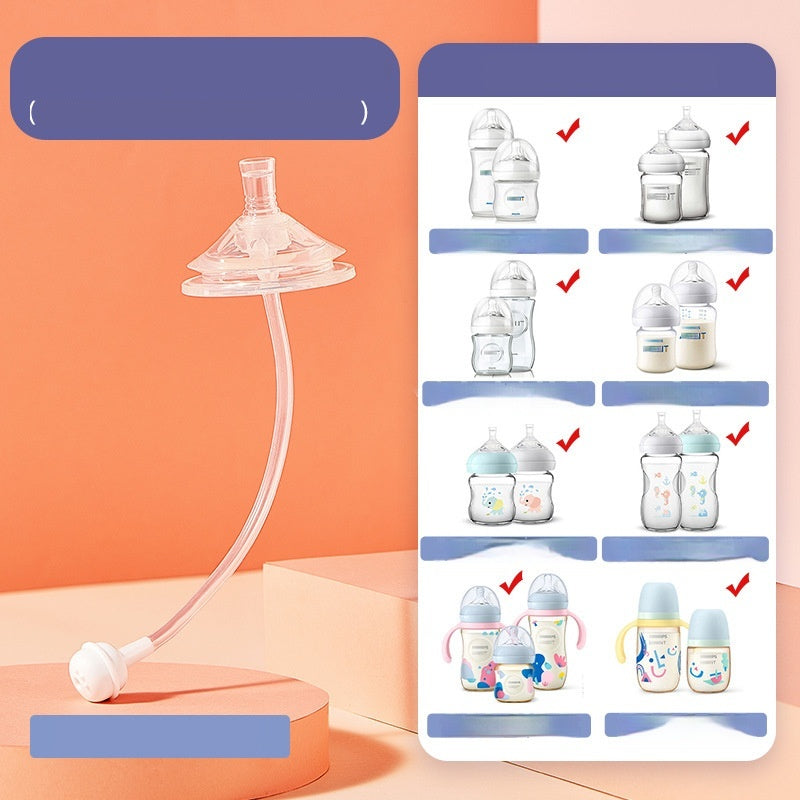 Bouteilles de bébé à large calibre Sippy Spout universelle avec poignée