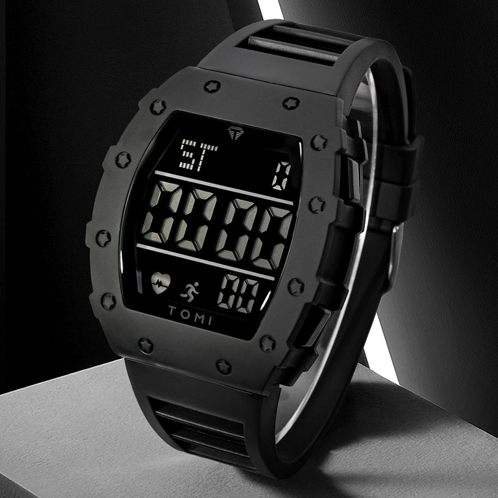 Style étudiant Trendy Montre homme bouton multifonction
