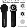 Dispositif multifonctionnel de nettoyage du visage en silicone avec fonction de massage vibrante