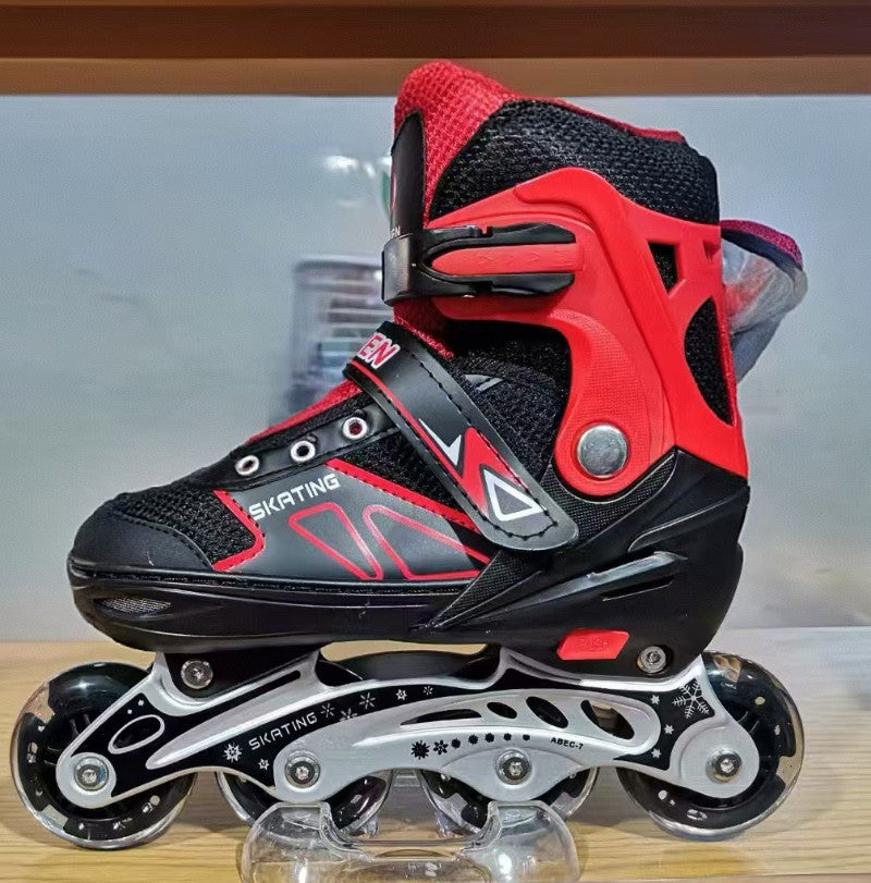 Patins de glace patinage de vitesse enfants et étudiants rouler en ligne réglable