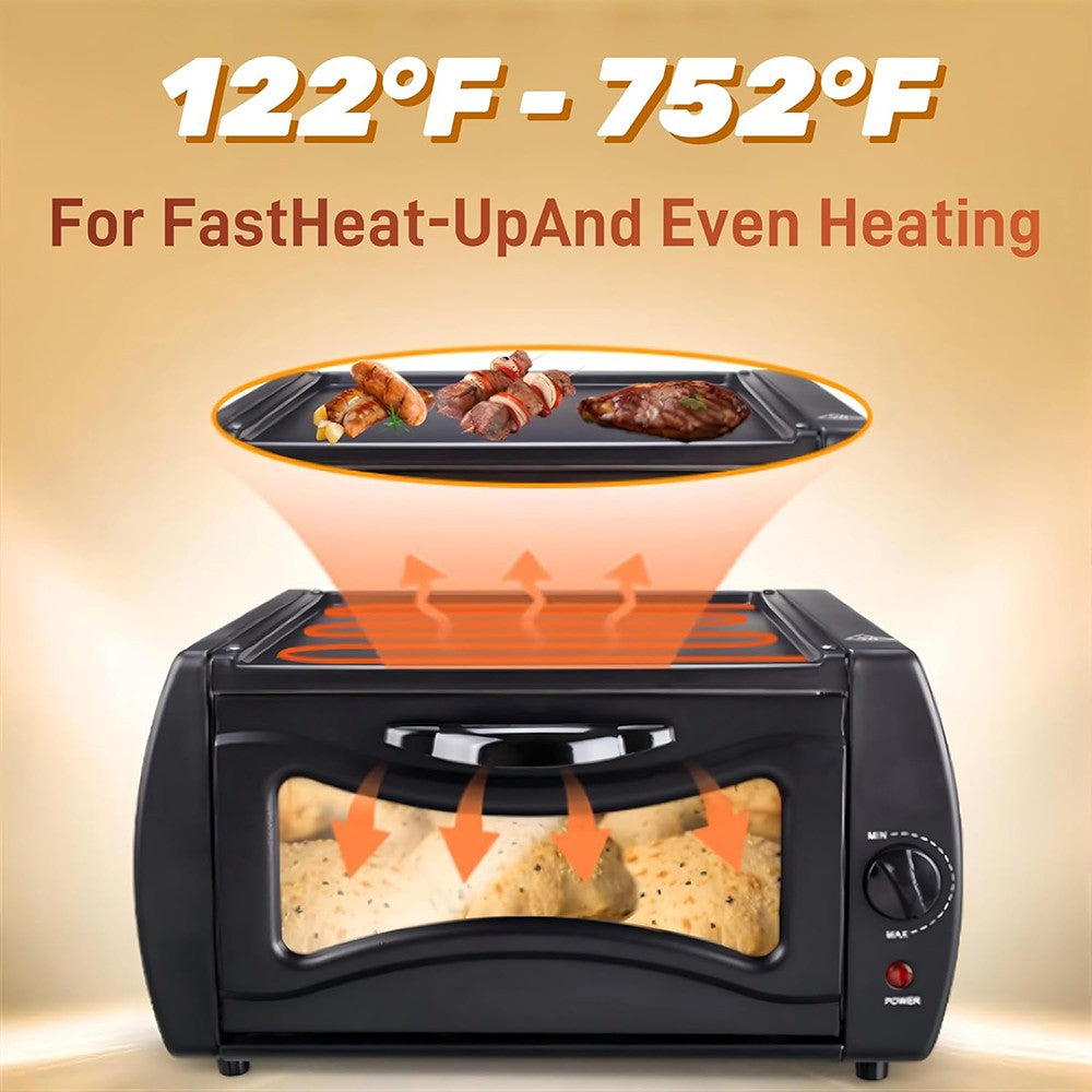 2100W Mini Four Chapati Roti Lahmacun Manakish Pizza Naan Bread Maker UK
