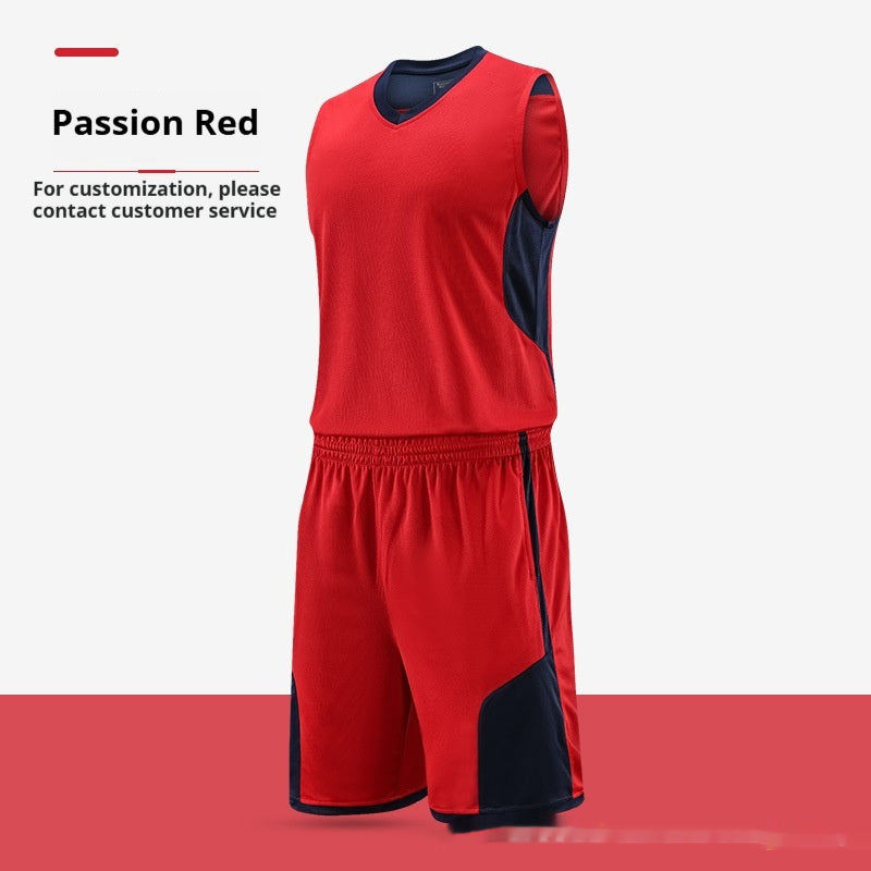 Basketball wear Suit Training Competition Team Uniform Team Vest Printed Breathable Sports