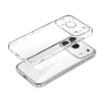 Boîtier de téléphone à trous fins résistant aux éclaboussures en cristal transparent