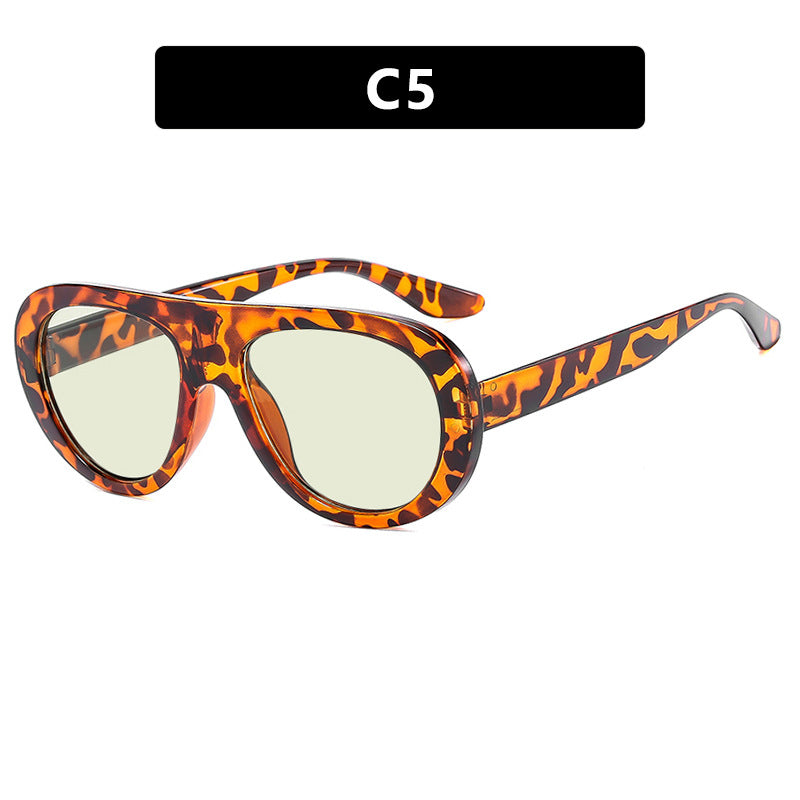 Lunettes de soleil de style grenouille pour femmes