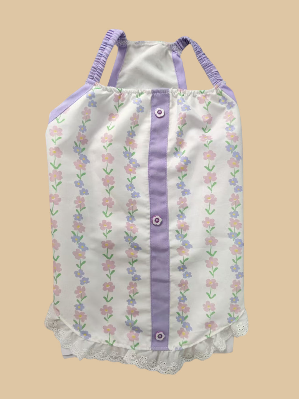 Pet Cat Hair-Proof petite robe de suspenseur floral