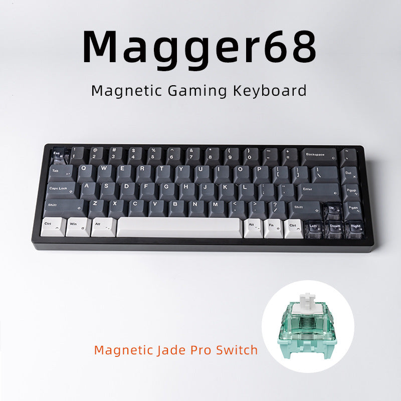 Magnetic blanc porcelaine Jade 68 clé aluminium Tuo clavier