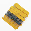 1-4W Anneau de cinq couleurs en métal Film de résistance Pack de 30 valeurs 20 Chaque 600pcs