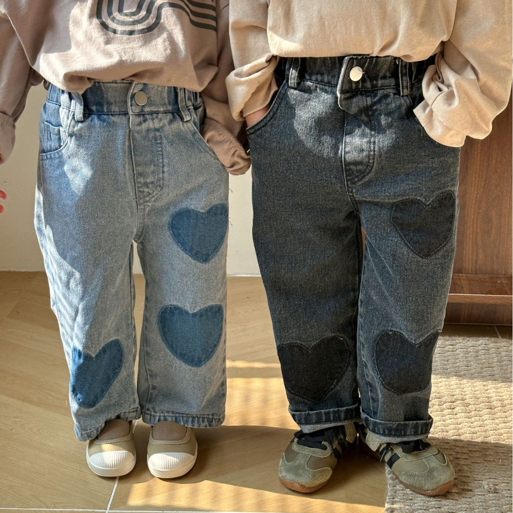Enfants Jeans doux Pantalon droit Casual