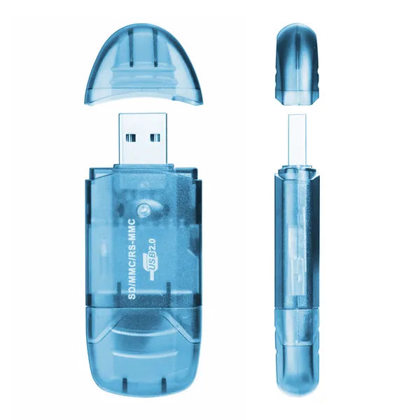 Lecteur de carte mémoire Adaptateur de carte haute vitesse USB 2.0 480Mbps pour carte SD