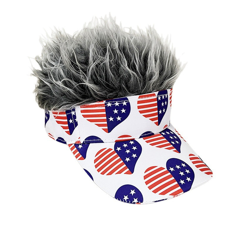 Cap de baseball 250e anniversaire de simulation Cap de baseball synthétique court Cap de baseball Spiked