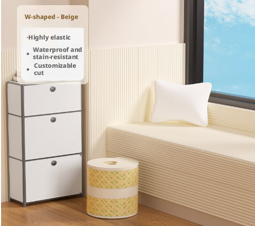 Bande anticollision améliorée beige-W * largeur 20cm*2 mètres-1 rouleau
