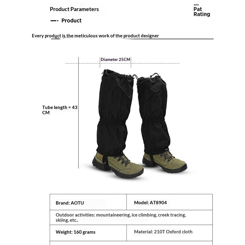 Ski en plein air Hommes et femmes Hiking Leg Protectors