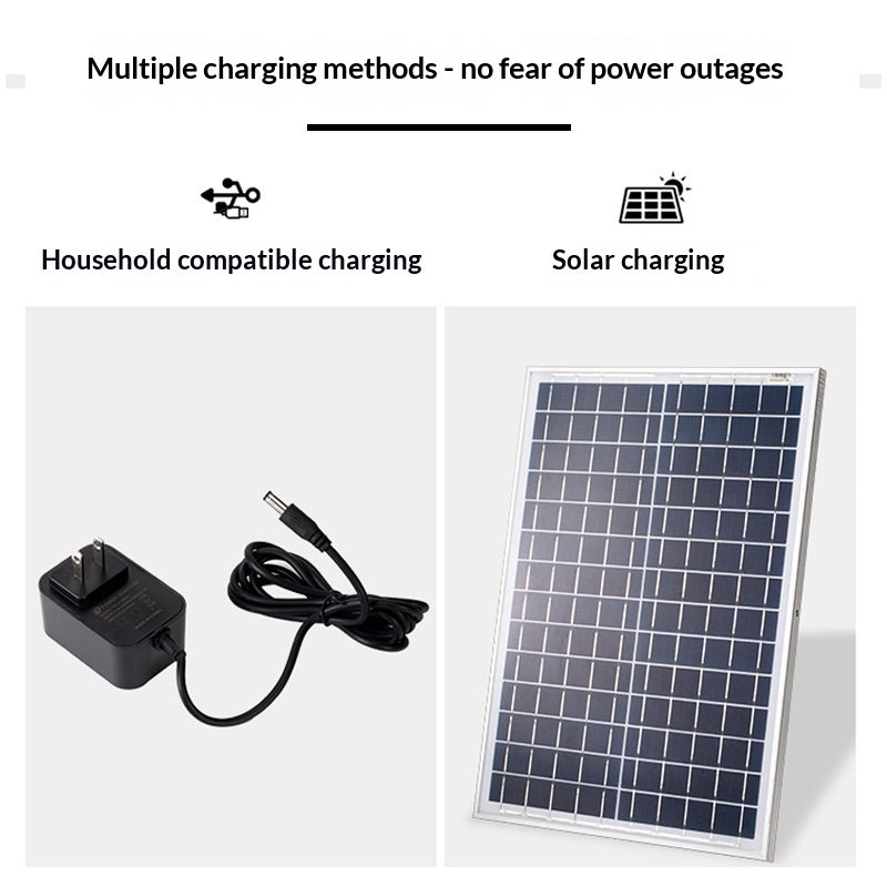 Camping extérieur Vertical Floor Standing Solar Fan