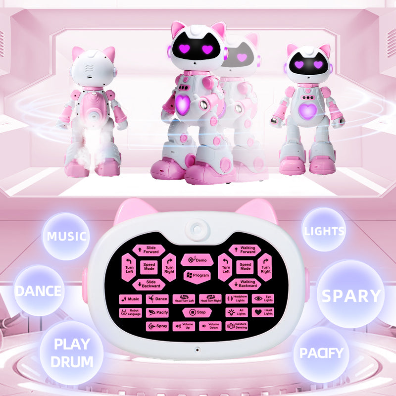 Programmation intelligente Gesture Induction Robot Spray Lampe Respirante Cool Jouets pour enfants