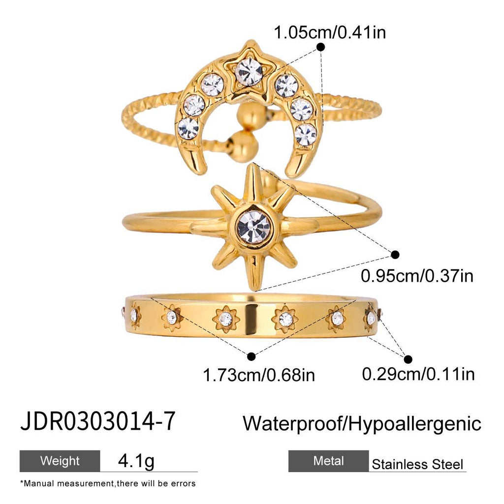 Bague en acier inoxydable de luxe abordable pour les femmes