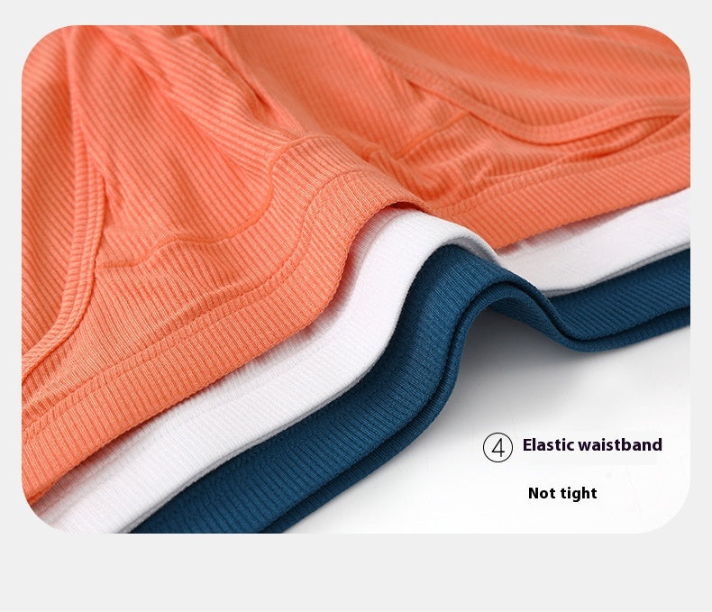 Briefs hommes Convex Low Waist Briefs Respirant Sexy Jeune Sous-vêtements Couleur solide Loose Pan