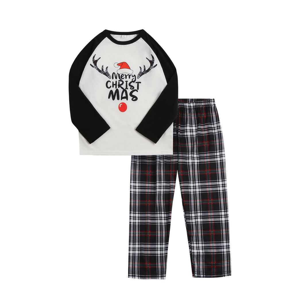 Ensemble de pyjamas à manches longues pour enfants d'enfants de Noël