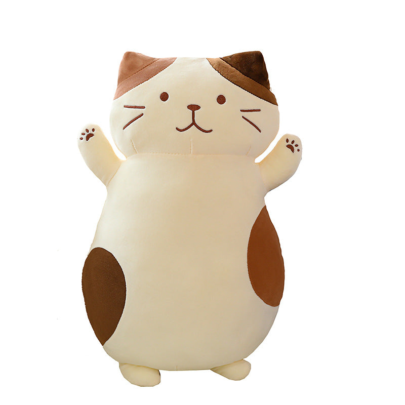 Cheese Cat peluche jouet animaux cadeaux pour les enfants et les filles mignon dormant oreiller poupée grand V