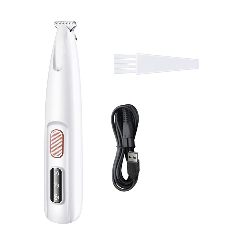 Animaux de compagnie Paw Trimmer avec lumière LED entièrement imperméable aux cheveux de chien Trimmer avec LED Display Dog
