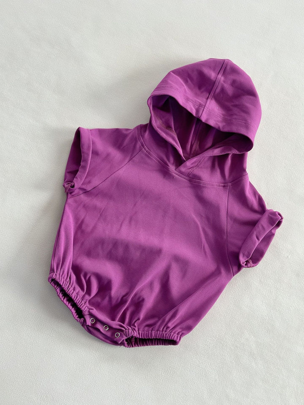 Romper de coton à capuche couleur Candy