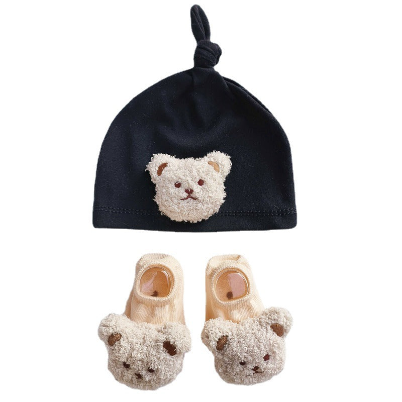 Bébés de printemps garçons et filles chaussons chapeau costume