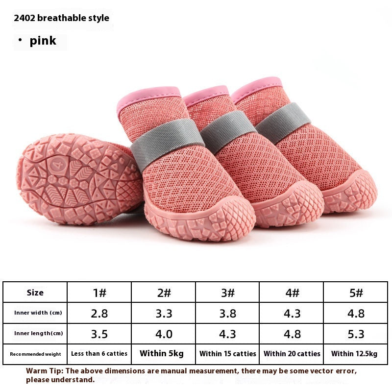 Chaussures pour chiens imperméables, antidérapantes, résistantes à l'usure